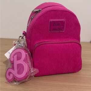 Loungefly Barbie Corduroy Convertible Mini Backpack Crossbody With Coin Pouch